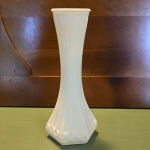 Vintage Milk Glass Bud Vase for Modern Decor